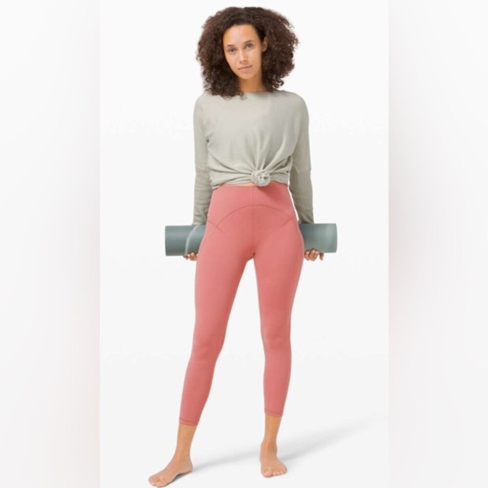 Lululemon Unlimit High-Rise Tight 25”Brier Rose VGUC